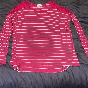 Long sleeve striped top